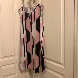 Multicolored lightweight summer dress. Comfortable and chic!